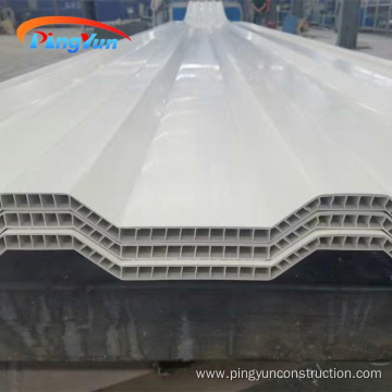 Light weight wall high wave PVC hollow sheet